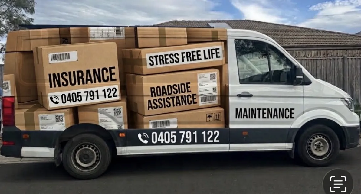 Courier loading parcels into a van